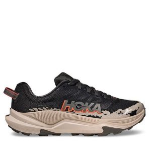 Buty do biegania Hoka. Czarne buty sportowe Hoka, bez wzorów, bez zapięcia, do biegania. Za 420,99 zł.