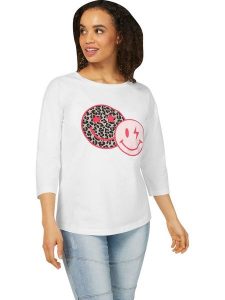 Heine Koszulka w kolorze białym rozmiar: 48. Białe bluzki Heine, bez wzorów, z bawełny, bez kołnierzyka, bez ramiączek. Za 34,99 zł.