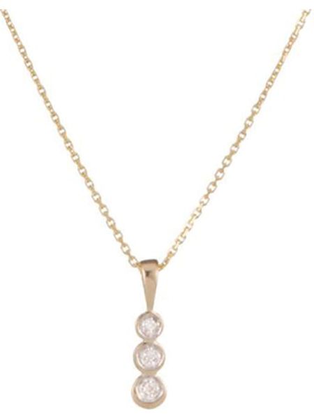 DIAMANTA Złota zawieszka "Mini trilogy" z diamentami rozmiar: onesize. Żółte zawieszki DIAMANTA, z diamentem, złote. Za 457,95 zł.