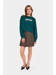 SAINT TROPEZ Bluza w kolorze turkusowym rozmiar: M. Niebieskie bluzy Saint Tropez, m, bez wzorów, z bawełny, bez kaptura. Za 104,99 zł.