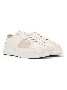 Camper Skórzane sneakersy w kolorze kremowym rozmiar: 42. Brązowe trampki Camper, bez wzorów, ze skóry, bez zapięcia. Za 434,85 zł.