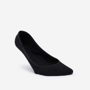 Skarpety balerinki x2. Czarne skarpetki DECATHLON, bez wzorów, z bawełny. W wyprzedaży za 19,99 zł.