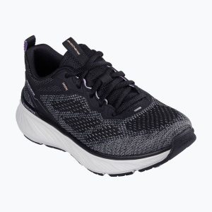 Buty damskie SKECHERS Edgeride Power Flow. Czarne buty sportowe Skechers, bez wzorów, bez zapięcia. Za 249,99 zł.