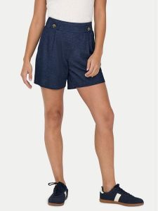 JDY Szorty materiałowe Birdie Geggo 15320995 Granatowy Regular Fit. Niebieskie szorty JDY, bez wzorów, z materiału. Za 119,99 zł.
