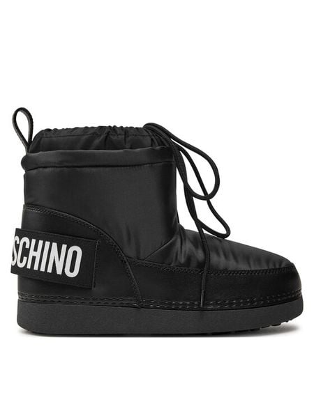 LOVE MOSCHINO Śniegowce JA24972G0LEB0000 Czarny. Czarne buty zimowe LOVE MOSCHINO, z materiału, bez obcasa, bez zapięcia. Za 489,99 zł.