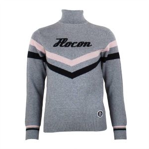Damski sweter z golfem Peak Mountain Acioto. Szare golfy Peak Mountain, bez wzorów. W wyprzedaży za 190,50 zł.