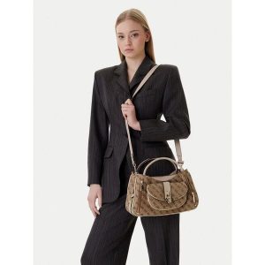 Torebka Guess. Brązowe torebki klasyczne Guess, z aplikacjami, bez dodatków. Za 679,99 zł.