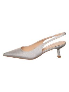 Bellucci Czółenka w kolorze srebrnym rozmiar: 41. Szare czółenka Bellucci, bez wzorów, bez obcasa, na obcasie, bez zapięcia. Za 119,95 zł.