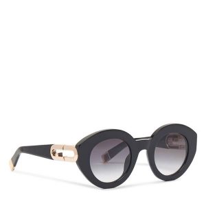 Okulary przeciwsłoneczne Furla. Czarne okulary przeciwsłoneczne Furla. Za 739,99 zł.