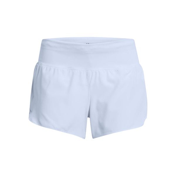 Krótkie spodenki damskie Under Armour Launch Pro. Niebieskie szorty Under Armour, bez wzorów, sportowe. Za 258,50 zł.