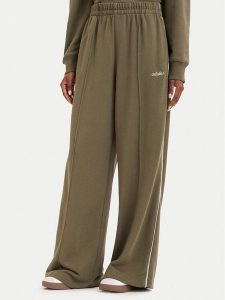 Adidas Spodnie dresowe Seasonal Essentials Colorpop KV6864 Zielony ciemny Wide Fit. Zielone spodnie dresowe ADIDAS, xs, bez wzorów, z bawełny. Za 239,99 zł.