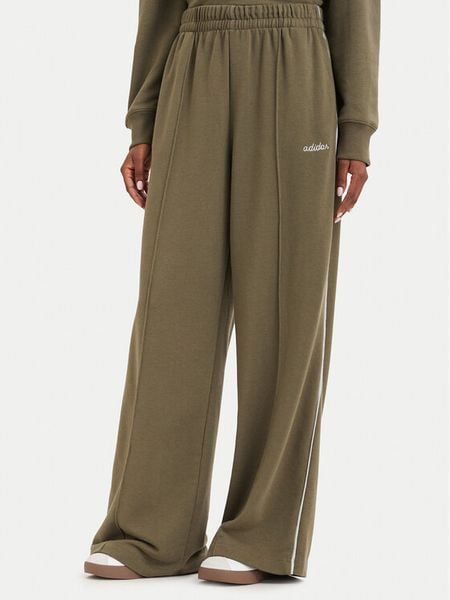 Adidas Spodnie dresowe Seasonal Essentials Colorpop KV6864 Zielony ciemny Wide Fit. Zielone spodnie dresowe ADIDAS, xs, bez wzorów, z bawełny. Za 239,99 zł.