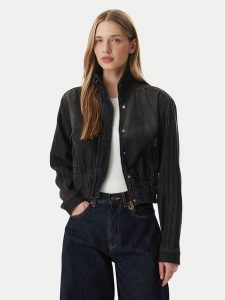 Adidas Kurtka jeansowa KD3918 Czarny Regular Fit. Czarne kurtki ADIDAS, xs, bez wzorów, z bawełny, bez kaptura. Za 449,99 zł.