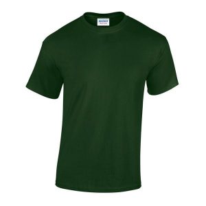 Ciężka Bawełniana Koszulka Unisex Dla Dorosłych. Czerwone bluzki GILDAN, xl, bez wzorów, z bawełny, sportowe, bez kołnierzyka, bez ramiączek. Za 30,99 zł.