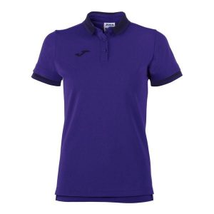 Koszulka polo do tenisa damska Joma Bali II. Fioletowe bluzki JOMA, xl, bez wzorów, sportowe, bez kołnierzyka, bez ramiączek. W wyprzedaży za 107,30 zł.