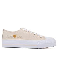 Sixth Sens Sneakersy w kolorze beżowym rozmiar: 40. Brązowe trampki Sixth Sens, bez wzorów, bez zapięcia. Za 100,99 zł.