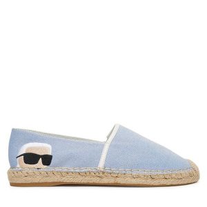 Espadryle KARL LAGERFELD. Niebieskie espadryle KARL LAGERFELD, bez wzorów, bez obcasa. Za 659,99 zł.