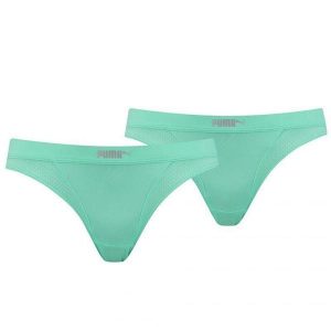 Figi Damskie 907632 Micro Mesh (zestaw 2 Sztuk). Brązowe figi Puma, bez wzorów, z elastanu. Za 29,99 zł.