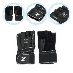 Rękawice na siłownie TREXO GymRat. Czarne rękawiczki TREXO, bez wzorów. Za 139,99 zł.