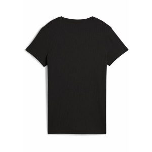 Damska koszulka prążkowana ESS ELEVATED PUMA Black. Czarne koszulki sportowe Puma, bez wzorów, prążkowane, bez ramiączek. W wyprzedaży za 79,00 zł.