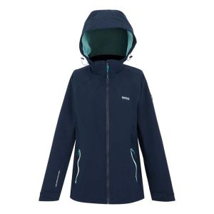 Damska kurtka wodoodporna Regatta Bosfield III. Niebieskie kurtki Regatta, bez wzorów, bez kaptura. Za 209,99 zł.