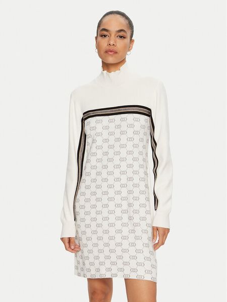 Liu Jo Sport Sukienka dzianinowa TF4227 MS63L Écru Regular Fit. Kombinezony Liu Jo Sport, l, bez wzorów, z dzianiny, sportowe, bez kołnierzyka, bez ramiączek, sportowe. Za 549,99 zł.