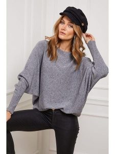 So Cachemire Sweter "Jackson" w kolorze szarym rozmiar: L. Szare swetry oversize So Cachemire, l, bez wzorów, z kaszmiru, bez ramiączek. Za 217,99 zł.