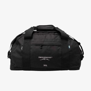 Torba Unisex Swedemount Small Duffel Bag wodoodporna. Czarne torby podróżne i sportowe SWEDEMOUNT, bez wzorów, z tkaniny, małe. Za 149,99 zł.