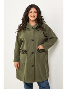 Curvy Lady Kurtka przejściowa w kolorze khaki rozmiar: 48/50. Brązowe kurtki Curvy Lady, bez wzorów, bez kaptura. Za 152,99 zł.