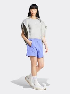 Adidas Szorty w kolorze błękitnym rozmiar: 116. Niebieskie szorty ADIDAS, bez wzorów, z bawełny. Za 140,53 zł.