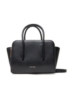 Calvin Klein Torebka Carryall Micro Leather Tote LV04F3057G Czarny. Czarne torebki klasyczne Calvin Klein, bez wzorów, ze skóry, bez dodatków. Za 649,99 zł.