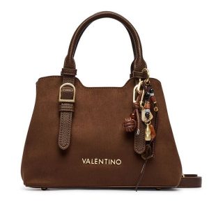 Torebka Valentino. Brązowe torebki klasyczne Valentino, bez wzorów, bez dodatków. Za 619,99 zł.