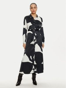 ONLY Sukienka koszulowa Jane 15336733 Czarny Regular Fit. Czarne kombinezony ONLY, xs, bez wzorów, z syntetyku, bez kołnierzyka, bez ramiączek. Za 109,99 zł.