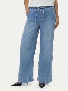 Vero Moda Jeansy Allison 10342870 Niebieski Wide Leg. Niebieskie jeansy Vero Moda, bez wzorów, z bawełny. Za 229,99 zł.