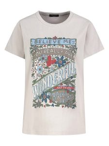 Eight2Nine Koszulka w kolorze beżowym rozmiar: XL. Brązowe bluzki Eight2Nine, xl, bez wzorów, z bawełny, bez kołnierzyka, bez ramiączek. Za 43,99 zł.