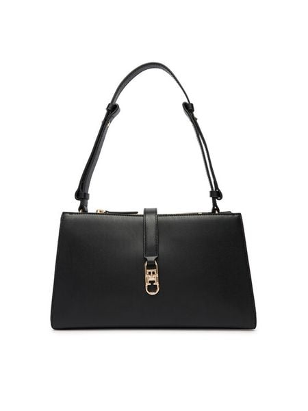 Tommy Hilfiger Torebka Th Libre Shoulder Bag AW0AW17718 Czarny. Czarne torebki klasyczne TOMMY HILFIGER, bez wzorów, ze skóry, bez dodatków. Za 649,99 zł.