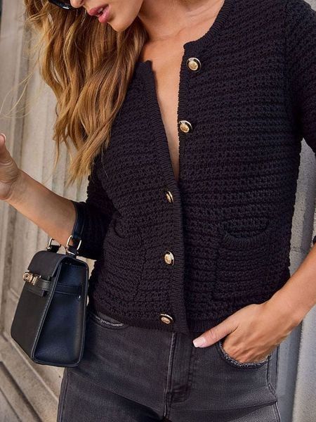 Milan Kiss Kardigan w kolorze czarnym rozmiar: XL. Czarne kardigany Milan Kiss. Za 152,62 zł.