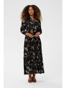 Cream Sukienka w kolorze czarnym rozmiar: S/M. Czarne sukienki Cream, m, bez wzorów, z wiskozy, bez kołnierzyka, bez ramiączek, maxi. Za 172,89 zł.
