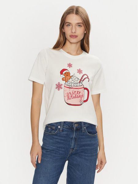 ONLY T-Shirt Rosie 15332339 Biały Regular Fit. Białe t-shirty ONLY, l, bez wzorów, z bawełny, bez kołnierzyka, bez ramiączek. Za 49,99 zł.