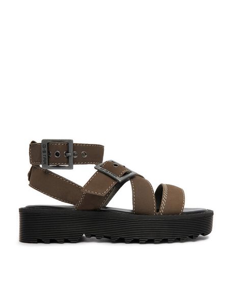 G-Star Raw Sandały CEO-WI16-AVA-03 Zielony. Zielone sandały G-Star, bez wzorów, bez obcasa, na płaskiej podeszwie, bez zapięcia. Za 269,99 zł.