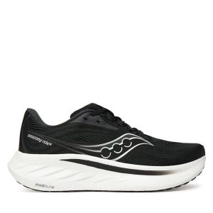 Buty do biegania Saucony. Czarne buty sportowe Saucony, bez wzorów, bez zapięcia, do biegania. Za 489,99 zł.