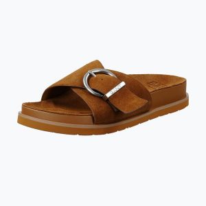 Klapki damskie GANT Mardale. Brązowe klapki GANT, bez wzorów, z gumy, bez obcasa. Za 339,99 zł.