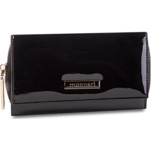 Duży Portfel Damski MONNARI - PUR0701-020 Black Lacquer. Portfele marki Monnari. W wyprzedaży za 159,00 zł.