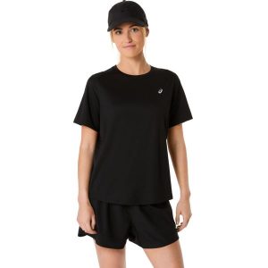 Koszulka damska Asics Core. Czarne bluzki ASICS, bez wzorów, bez ramiączek. Za 166,00 zł.