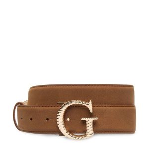 Pasek Guess. Brązowe paski Guess, z aplikacjami. Za 234,99 zł.