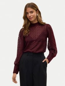 Vero Moda Bluzka Becca 10302894 Fioletowy Regular Fit. Fioletowe bluzki Vero Moda, l, bez wzorów, z syntetyku, bez kołnierzyka, bez ramiączek. Za 109,99 zł.