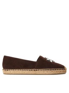 Tory Burch Espadryle Eleanor Espadrille 169623 Brązowy. Brązowe espadryle Tory Burch, bez wzorów, ze skóry, bez obcasa. Za 1 119,00 zł.