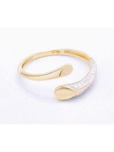 DIAMANTA Złoty pierścionek "Aenor" z diamentami rozmiar: 58. Żółte pierścionki DIAMANTA, z diamentem, złote. Za 1 508,36 zł.