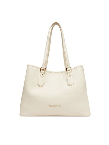 Valentino Torebka Brixton VBS7LX01 Écru. Białe torebki klasyczne Valentino, bez wzorów, ze skóry, bez dodatków. Za 378,99 zł.