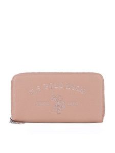 U.S. Polo Assn. Portfel WIUXT8413WVP Beżowy. Brązowe portfele U.S. Polo Assn., bez wzorów, z tworzywa sztucznego. Za 139,99 zł.